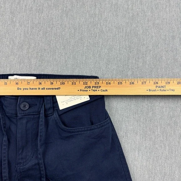 Hollister Pants Womens XS Blue Low Rise Super Baggy Wide Leg Drawstring Y2K NWT - Picture 7 of 14